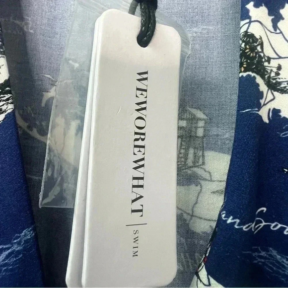 WeWoreWhat Blue and White Midi Dress - Picture 12 of 16